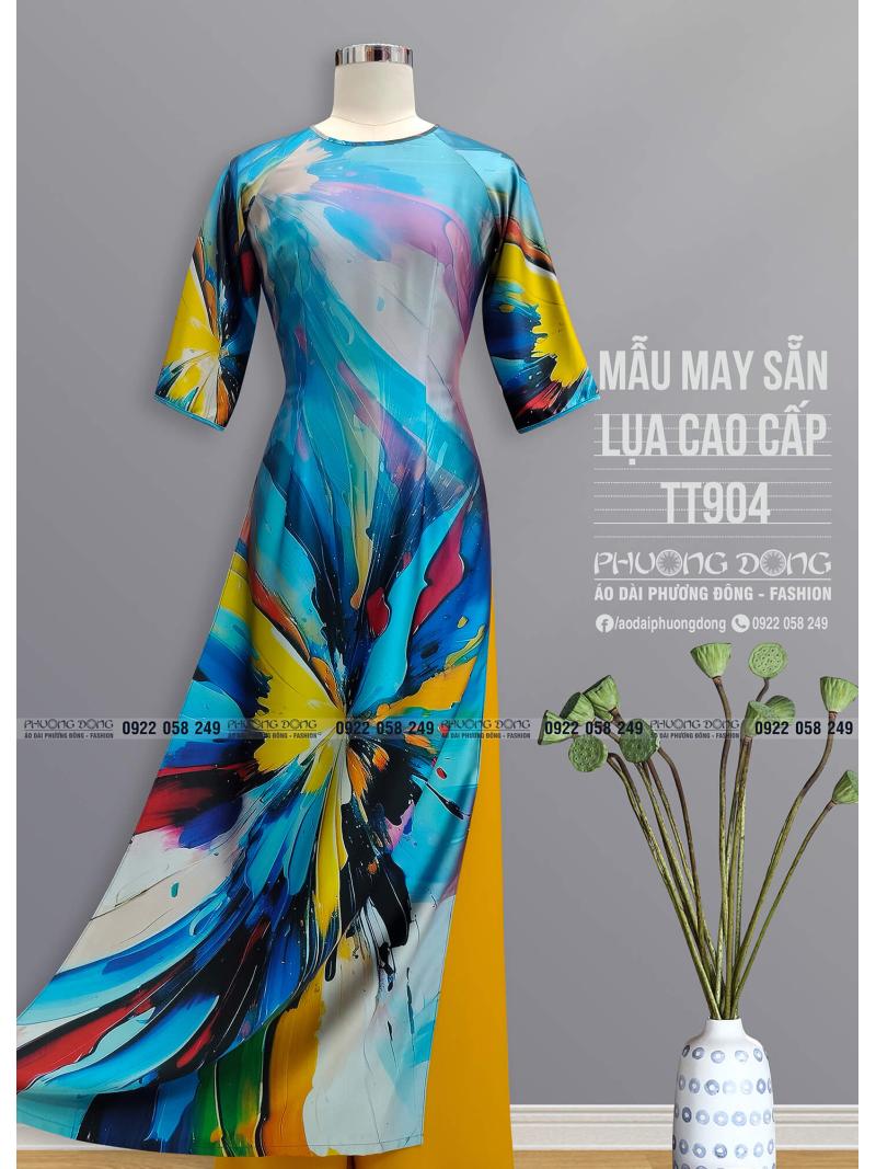 Áo Dài Truyền Thống Lụa Cao Cấp TT904